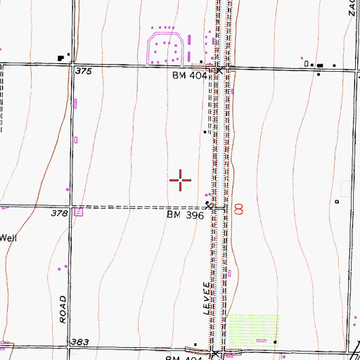 Topographic Map of Delano-McFarland Division, CA