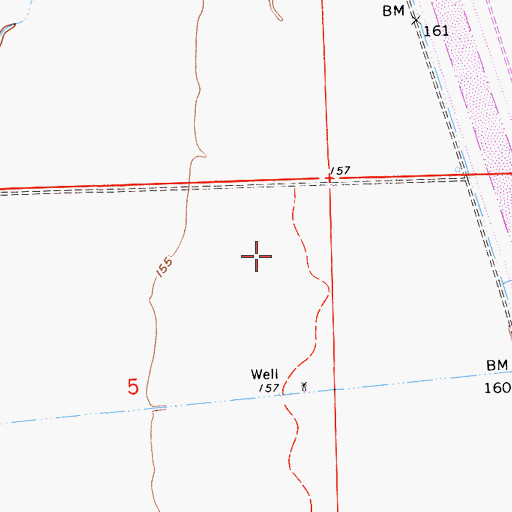 Topographic Map of Madera West Division, CA