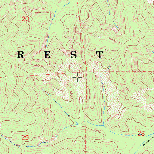 Topographic Map of Mad River Division, CA