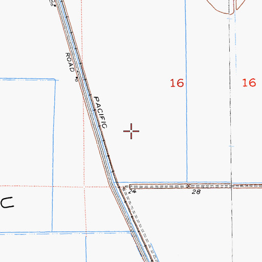 Topographic Map of Meridian-Robbins Division, CA