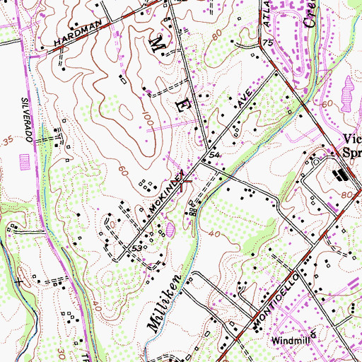 Topographic Map of Napa Division, CA