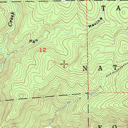 Topographic Map of Nevada City Division, CA