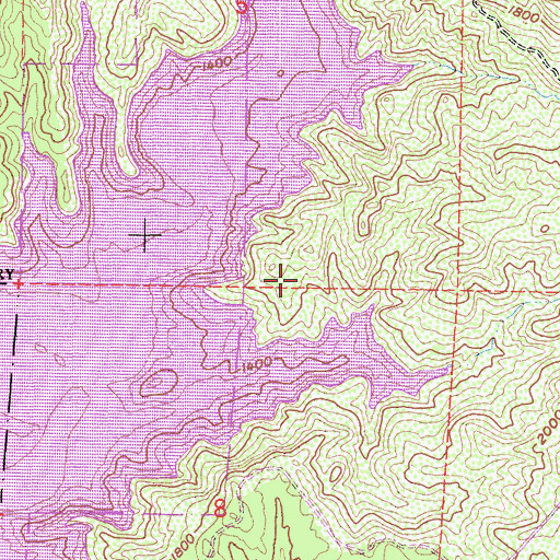 Topographic Map of Newhall Division, CA