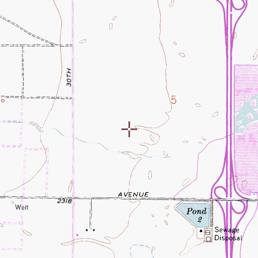 Topographic Map of North Antelope Valley Division, CA