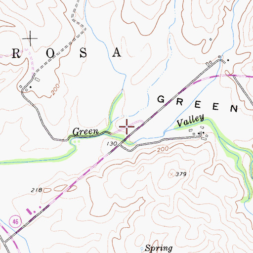 Topographic Map of North Coast Division, CA