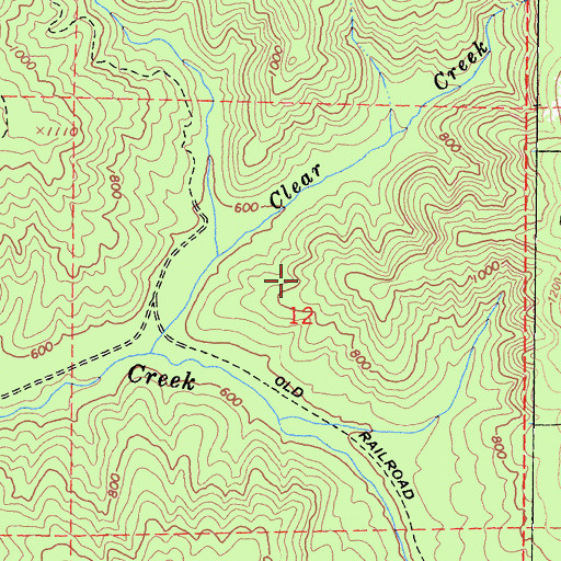 Topographic Map of North Coastal Division, CA