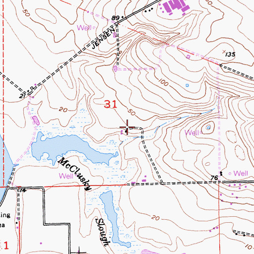 Topographic Map of Pajaro Division, CA