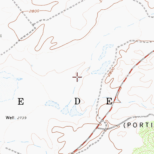 Topographic Map of Palomar-Julian Division, CA