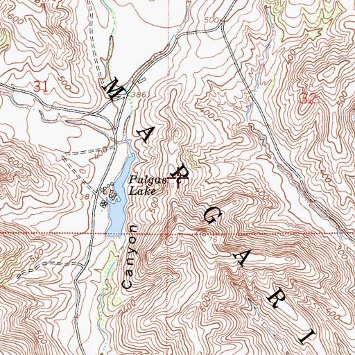 Topographic Map of Camp Pendleton Division, CA