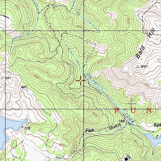 Topographic Map of Ross Valley Division, CA