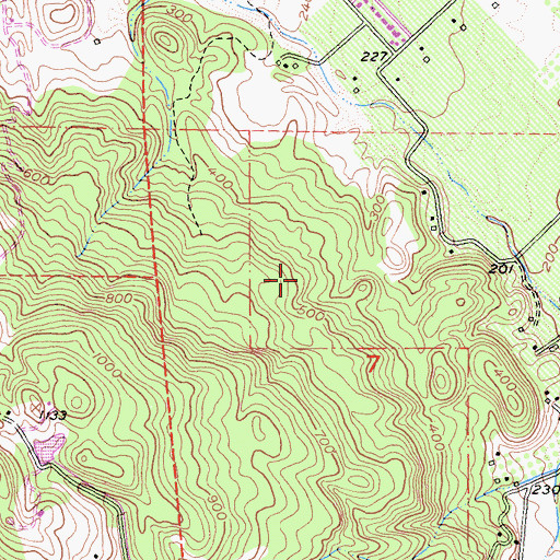 Topographic Map of Saint Helena Division, CA