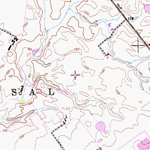 Topographic Map of Salinas Division, CA