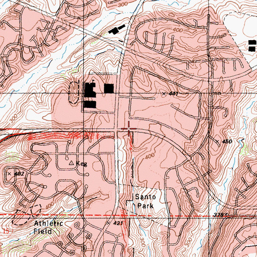 Topographic Map of San Diego Division, CA
