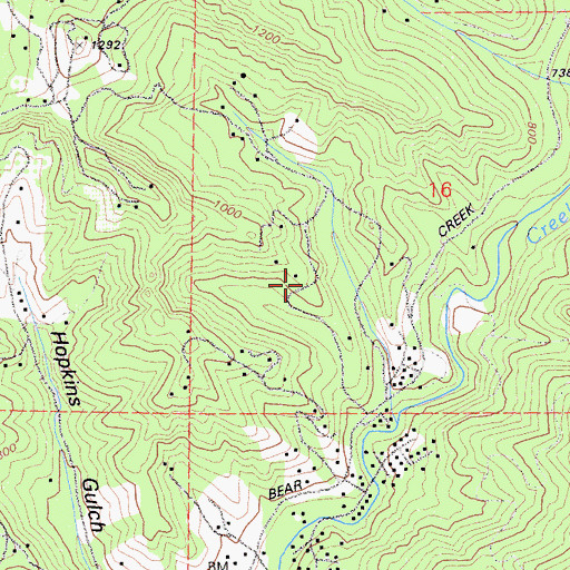 Topographic Map of San Lorenzo Valley Division, CA