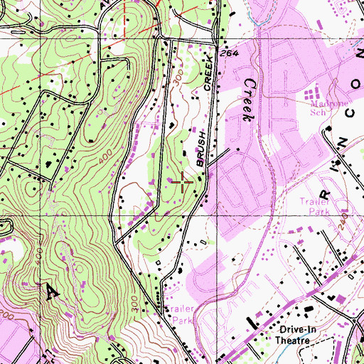 Topographic Map of Santa Rosa Division, CA