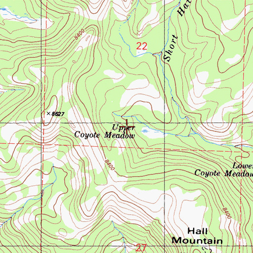 Topographic Map of Sierra Division, CA