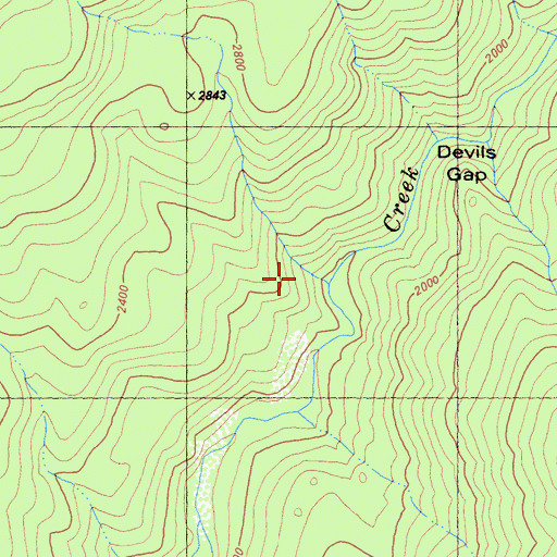 Topographic Map of Smith River-Gasquet Division, CA