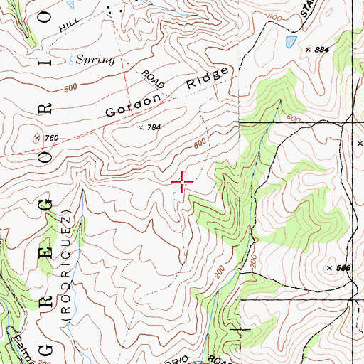 Topographic Map of Half Moon Bay Division, CA