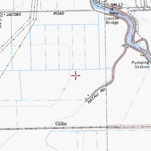 Topographic Map of Stockton Division, CA