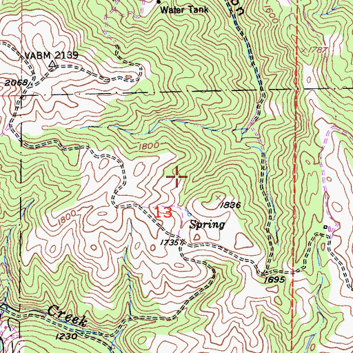 Topographic Map of Tassajara Division, CA