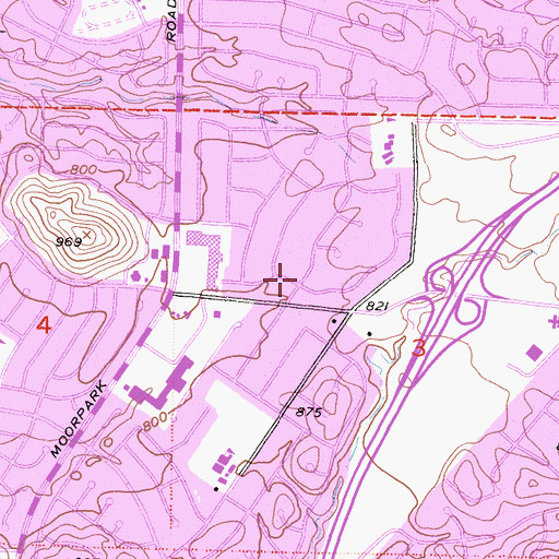 Topographic Map of Thousand Oaks Division, CA