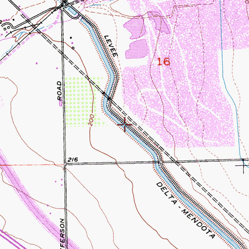 Topographic Map of Tracy Division, CA