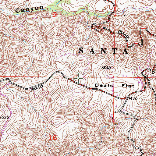 Topographic Map of Triunfo Pass-Point Mugu Division, CA