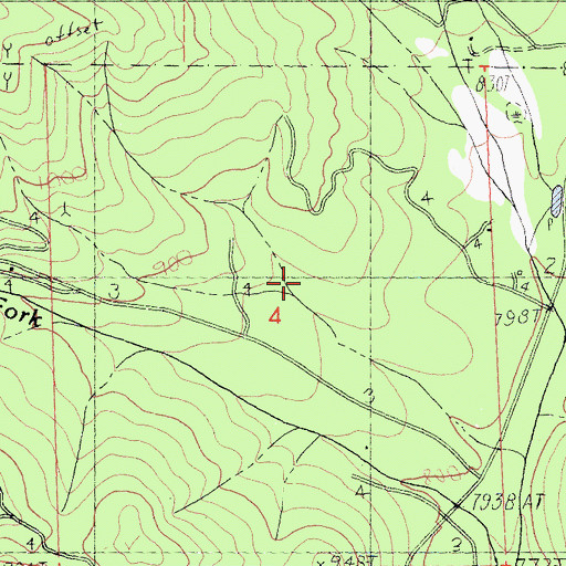 Topographic Map of Weaverville Division, CA
