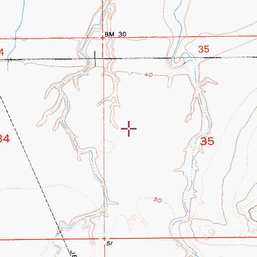 Topographic Map of West Imperial Division, CA