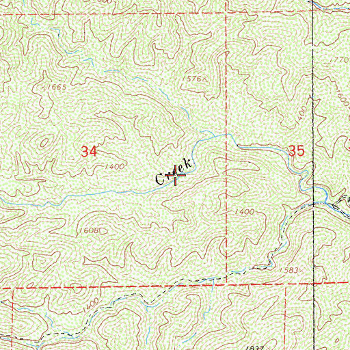 Topographic Map of West Tehama Division, CA