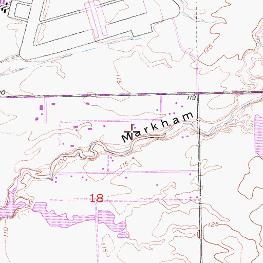 Topographic Map of West Valley Division, CA
