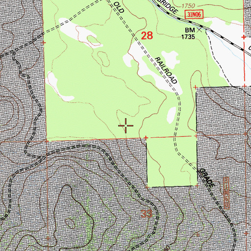 Topographic Map of Westwood Division, CA