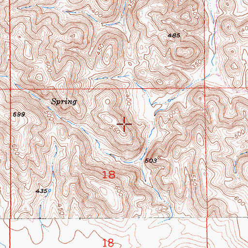 Topographic Map of Willows Division, CA