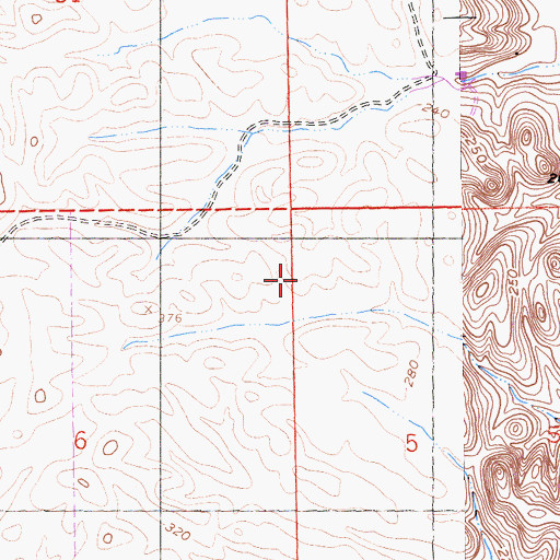 Topographic Map of Winters Division, CA