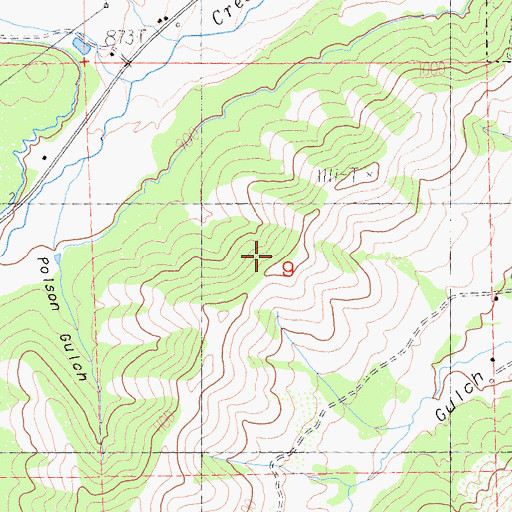 Topographic Map of Yreka Division, CA