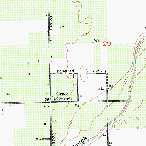 Topographic Map of Yuba City Southwest Division, CA