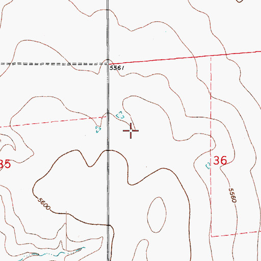 Topographic Map of Agate Division, CO