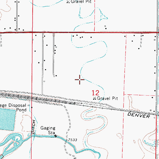 Topographic Map of Alamosa Division, CO