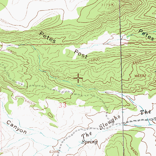 Topographic Map of Dinosaur Division, CO