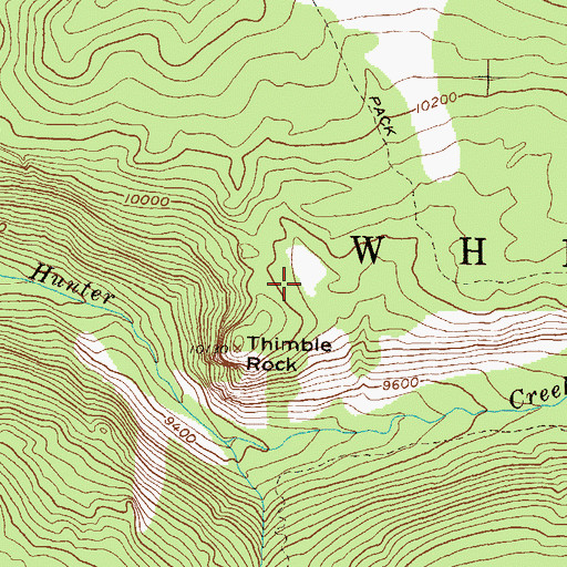 Topographic Map of Aspen Division, CO