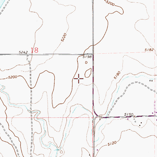 Topographic Map of Berthoud Division, CO
