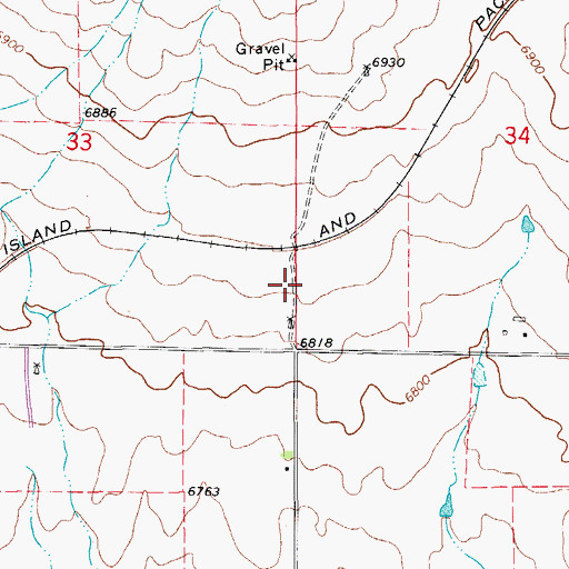 Topographic Map of Black Forest-Peyton Division, CO