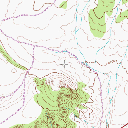 Topographic Map of Blanca Division, CO