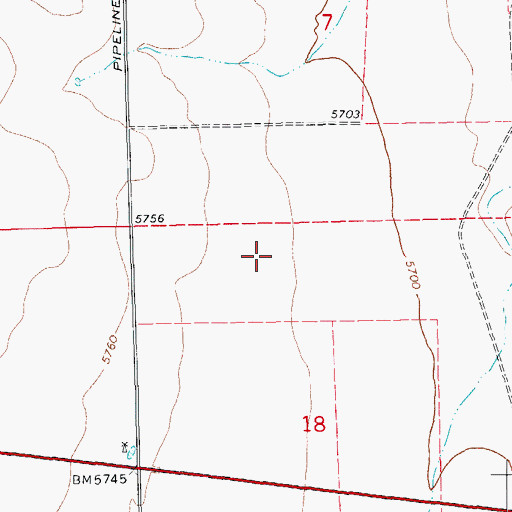 Topographic Map of Branson Division, CO