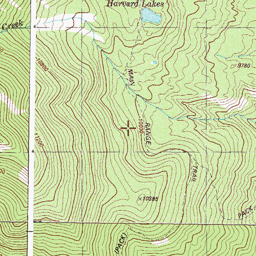 Topographic Map of Buena Vista Division, CO