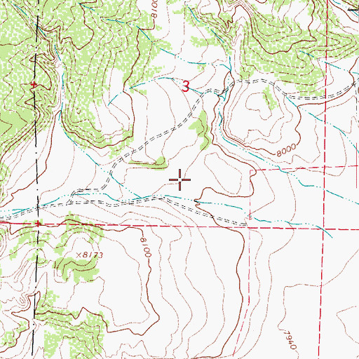 Topographic Map of Center Division, CO