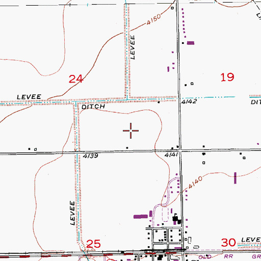 Topographic Map of Cheraw Division, CO