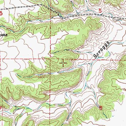 Topographic Map of Colorado City-Rye Division, CO