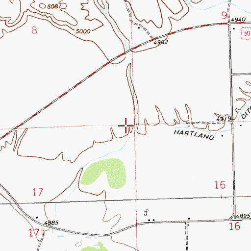 Topographic Map of Delta Division, CO