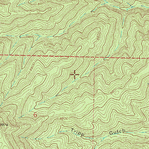Topographic Map of Durango Division, CO